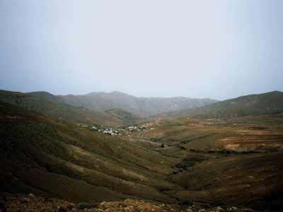 Betancuria Blick vom Gebirge