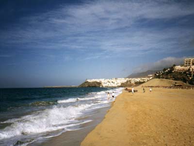 Strand in Jandia, Blickrichtung Morro Jable